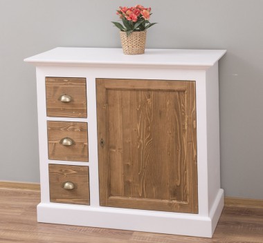 Small chest of drawers with 1 door, 3 drawers