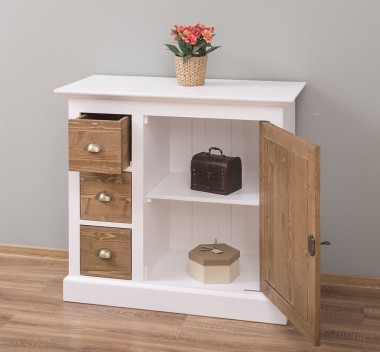 Small chest of drawers with 1 door, 3 drawers