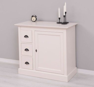 Small chest of drawers with 1 door, 3 drawers