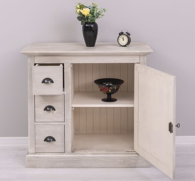 Small chest of drawers with 1 door, 3 drawers