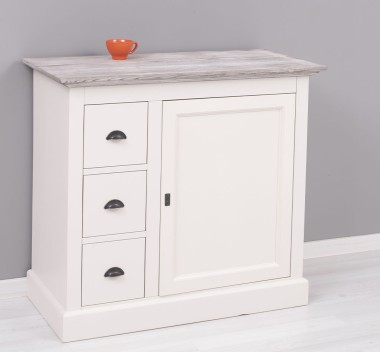 Small chest of drawers with 1 door, 3 drawers