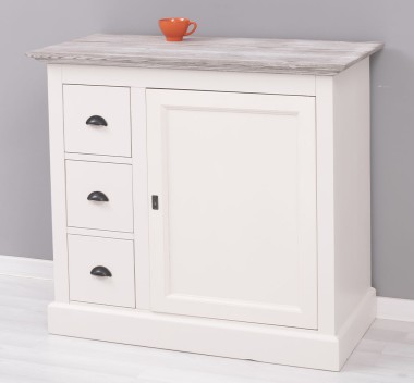 Small chest of drawers with 1 door, 3 drawers