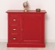 Small chest of drawers with 1 door, 3 drawers