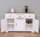 Buffet with 3 doors and 3 drawers Pure, oak top, metal rail drawers