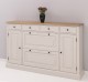 Hallway chest of drawers with 2 + 2 doors, 4 drawers, oak top