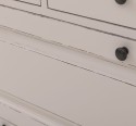 Hallway chest of drawers with 2 + 2 doors, 4 drawers, oak top