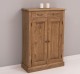 OAK Cabinet with drawer, 2 doors and 1 drawer, oak top
