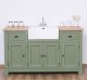 Kitchen furniture with square sink, oak countertop - sink is not included in the price