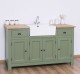 Kitchen furniture with square sink, oak countertop - sink is not included in the price
