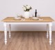 Dining table with turned legs 210x90cm