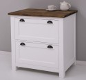 Kitchen module with two drawers and two hidden drawers, with metal rails, top OAK