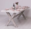 Dining table with X legs, 210