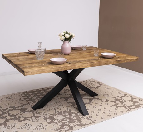 Dining table with central...
