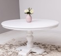 Oval table with turned central leg