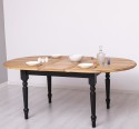 Extendable oval table 160 / 200cm, oak top