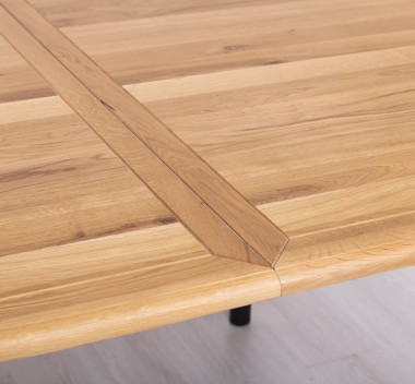 Extendable oval table 160 / 200cm, oak top