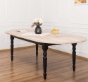 Extendable oval table 210 / 250cm, oak top