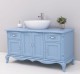 Chic bathroom furniture for vessel sink with 4 doors and 2 drawers