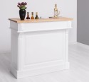 Bar counter with winerack, oak top