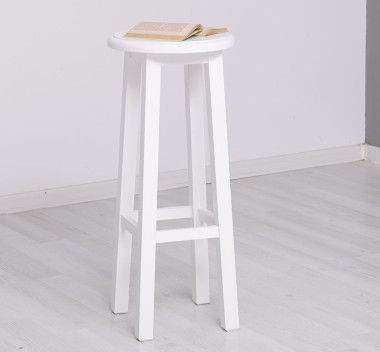 Bar stool with round top