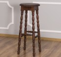 Bar stool with turned legs