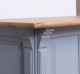 Counter with 1 door and a shelf, oak top