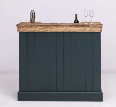 Bar counter with vertical stripes 120 cm