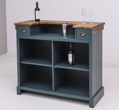 Bar counter with vertical stripes 120 cm