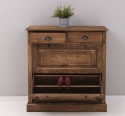 Shoe cabinet 2 doors and 2drawers, oak