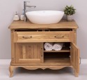 Chic Bathroom Furniture With 2 Doors, 1 Drawer, Drawer With Soft Close Metal Rails, Oak