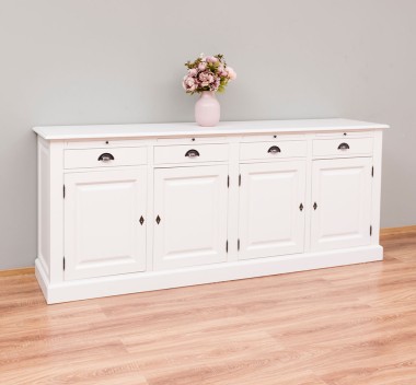 Cabinet 4 doors + 4 drawers, with dim. 223x50x90, MDF