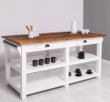 Large kitchen island with 4 drawers