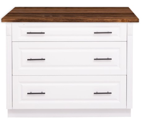 Modular kitchen Directoir, 3 drawers - with top pine