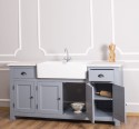 Kitchen furniture with double sink