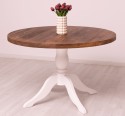Table With Central Leg 120x120cm - Color Top_P064 - Color Corp_P004 - DOUBLE COLOR