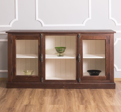 Chest of 2 glass doors with...