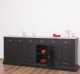 Buffet with 6 doors and 6 drawers, oak top, BAS