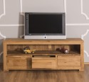TV cabinet with three  drawers Wild Oak, drawers on metal rails
