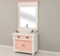 Bathroom Cabinet With Ornate Foot For 1 Vessel Sink with mirror, sink inlculded in price - Color Corp_P004 - Culoare Drawers&Doo