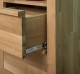Shelf with two drawers Wild Oak, drawers on metal rails