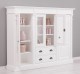 Bookcase with 2 doors + 2 glass doors and 2 drawers