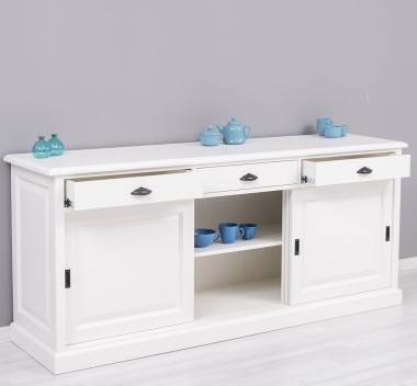 Buffet with 3 sliding doors, 3 drawers, BAS