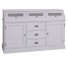 Buffet with 2 doors, 3 drawers, 3 compartments with glass door, BAS
