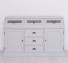 Buffet with 2 doors, 3 drawers, 3 compartments with glass door, BAS
