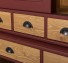 Buffet with 2 sliding doors, 2 BAS drawers + 4 drawers, 2 sliding glass doors SUP