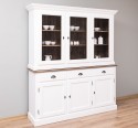Buffet with 3 doors, 3 BAS drawers + 3 SUP glass doors