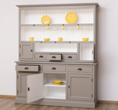 Buffet 3 doors, 3 drawers BAS + 3 shelves, 2 small doors, 3 drawers SUP