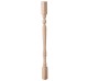 Oak turned stair baluster