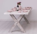 Dining table with X legs, 210