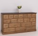 Chest of 19 drawers, top oak